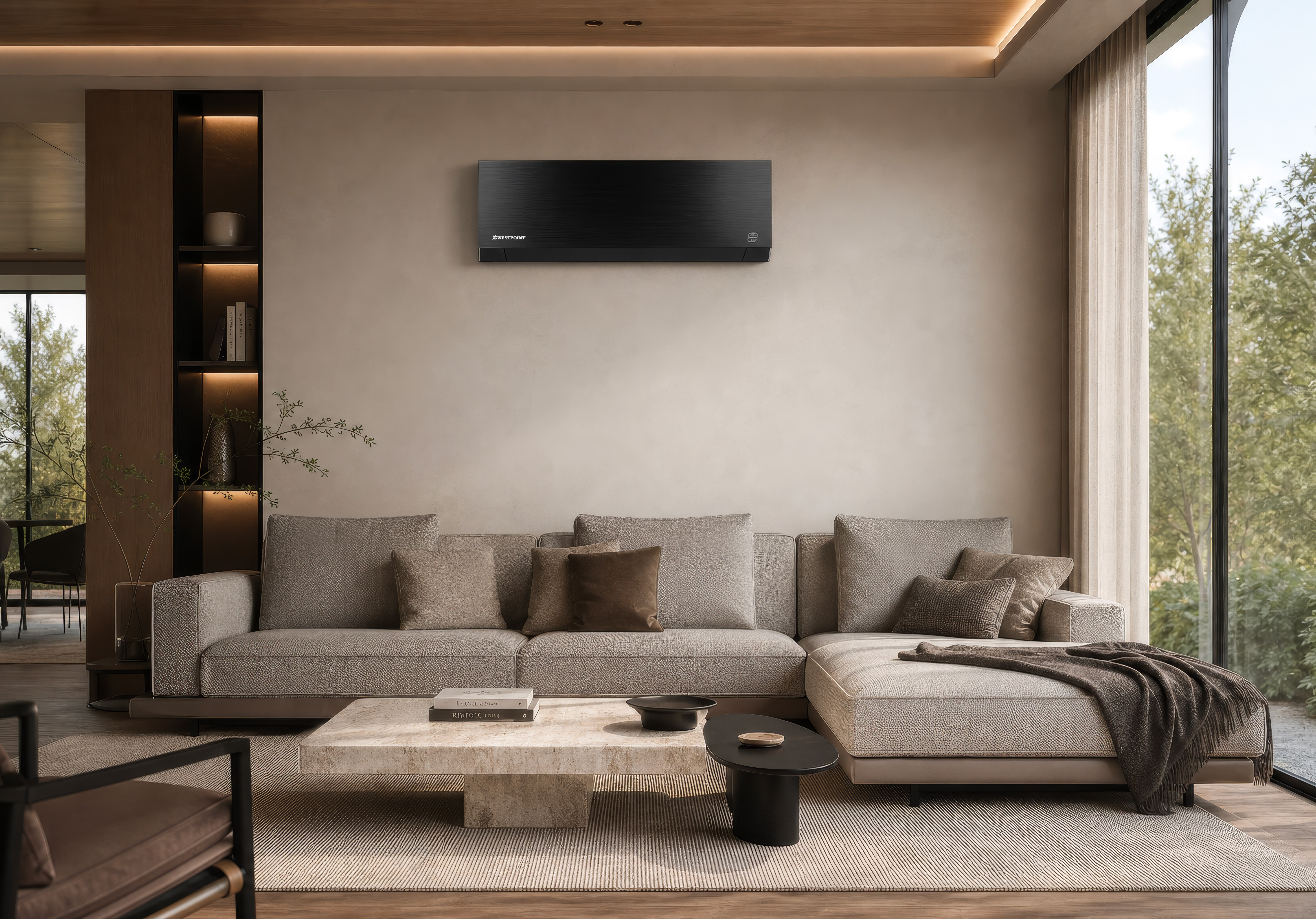 Wall-mounted air conditioner - AIR COLOR black - A+++